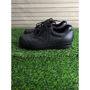 SAS Shoes Womens 8M Free Time NavyBody/Blk Sole Leather Comfort Walking Sneakers